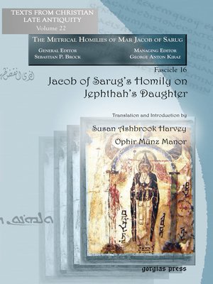 cover image of Jacob of Sarug's Homily on Jephthah's Daughter